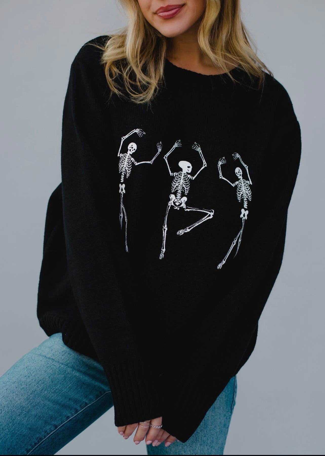 Dancing Skeletons Knit Sweater