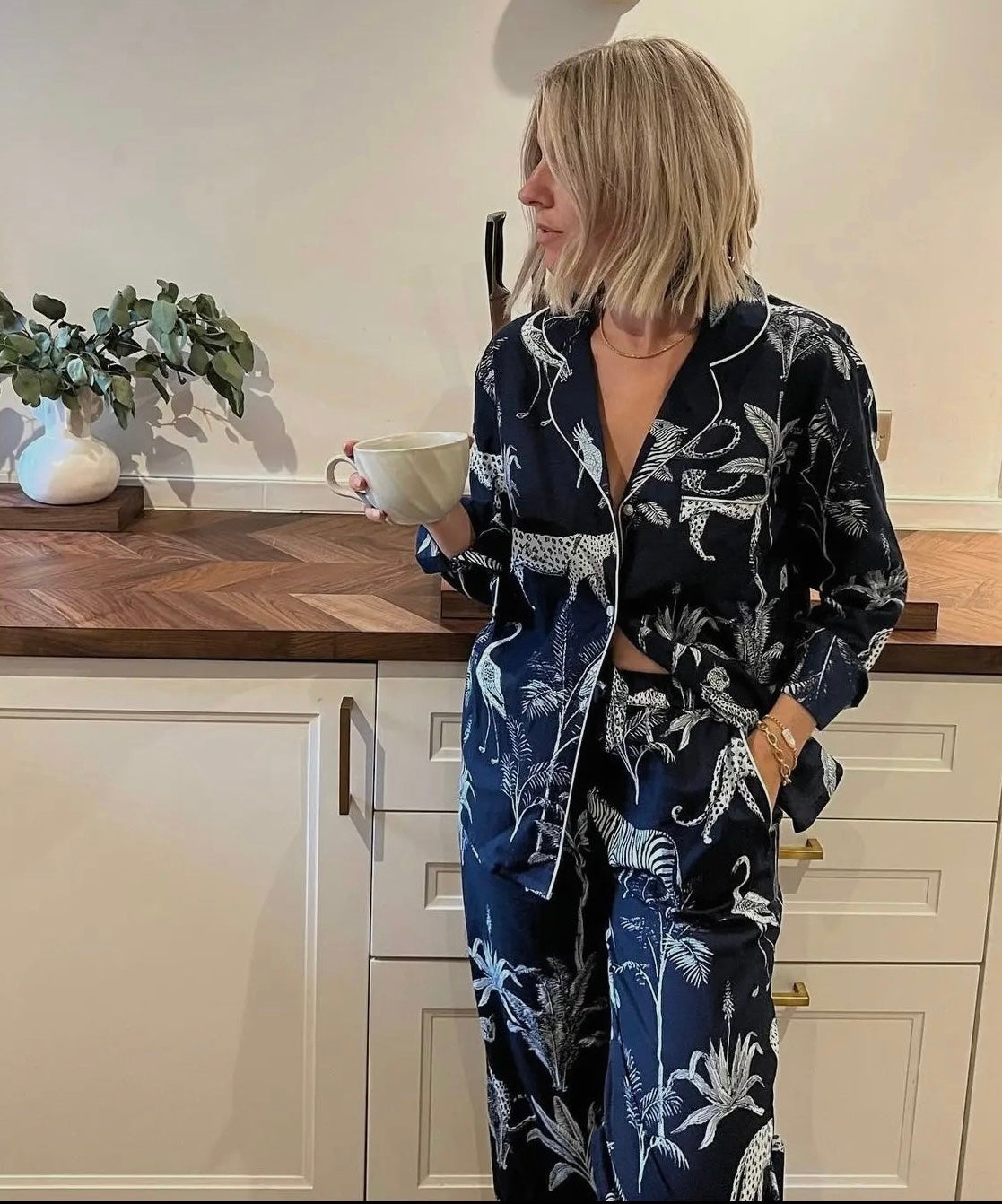 Amara Organic Cotton Pajama Trouser Set