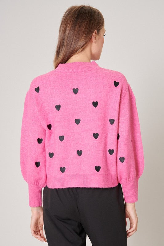 Cross My Heart Embroidered Sweater